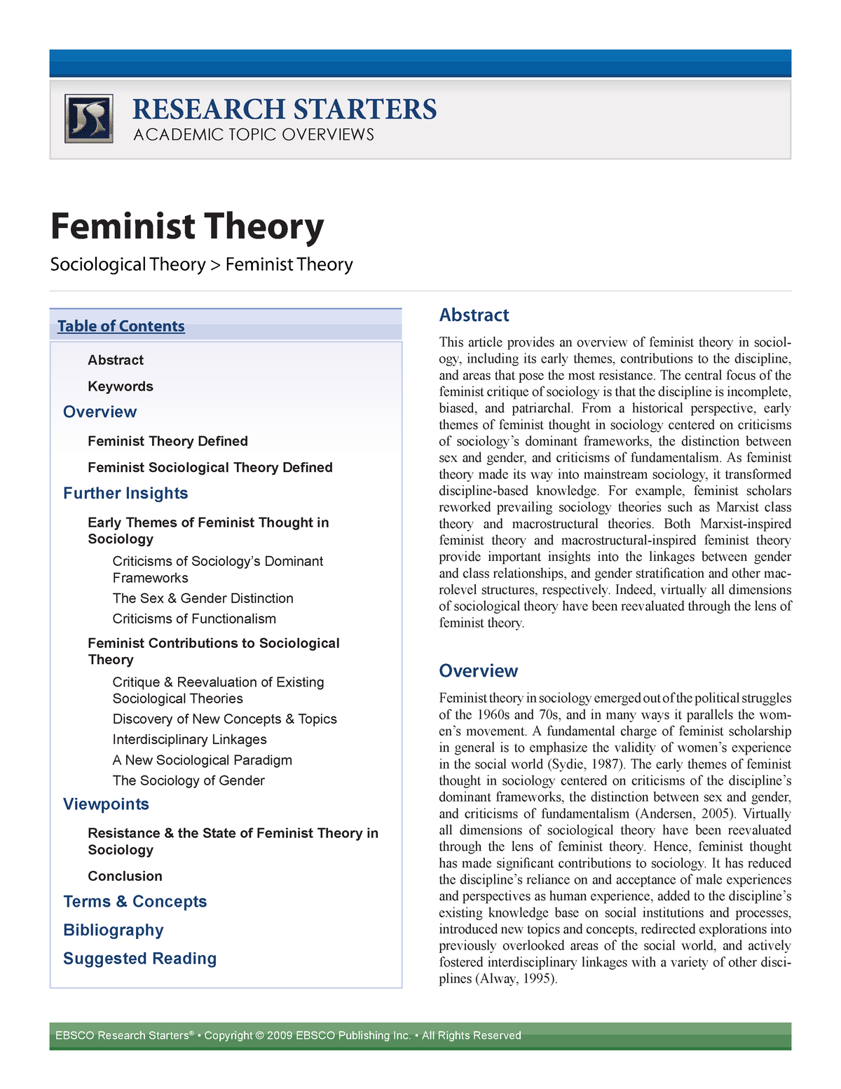 feminist theory and its use in qualitative research in education