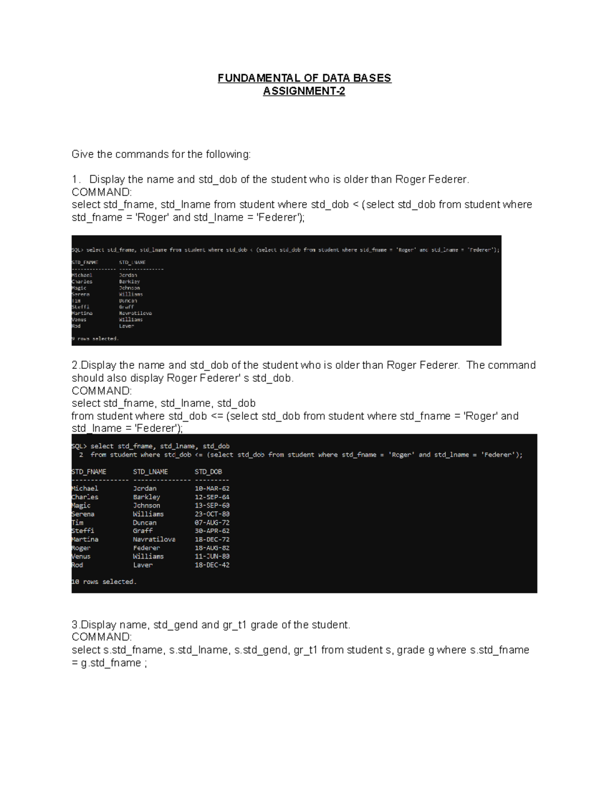 ISAMsk - SQL practice questions and answers with snapshots ...