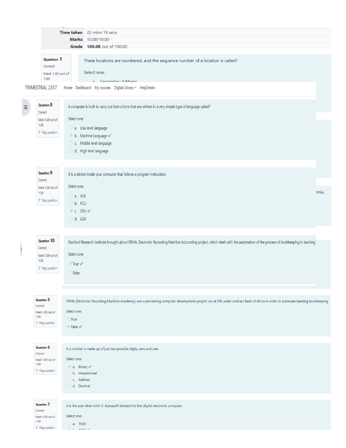 UGRD-ITE6101 Prelim Quiz 1 - Bachelor Of Science In Information ...