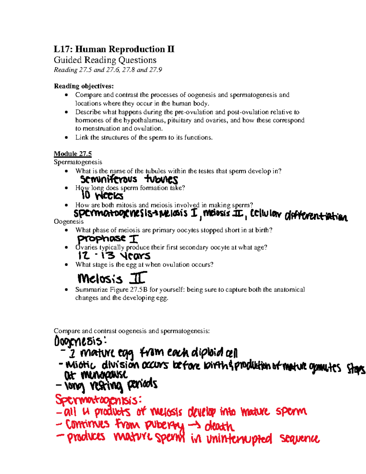 Lesson+17 GRQs Reproduction+Part+2 - L17: Human Reproduction II Guided ...