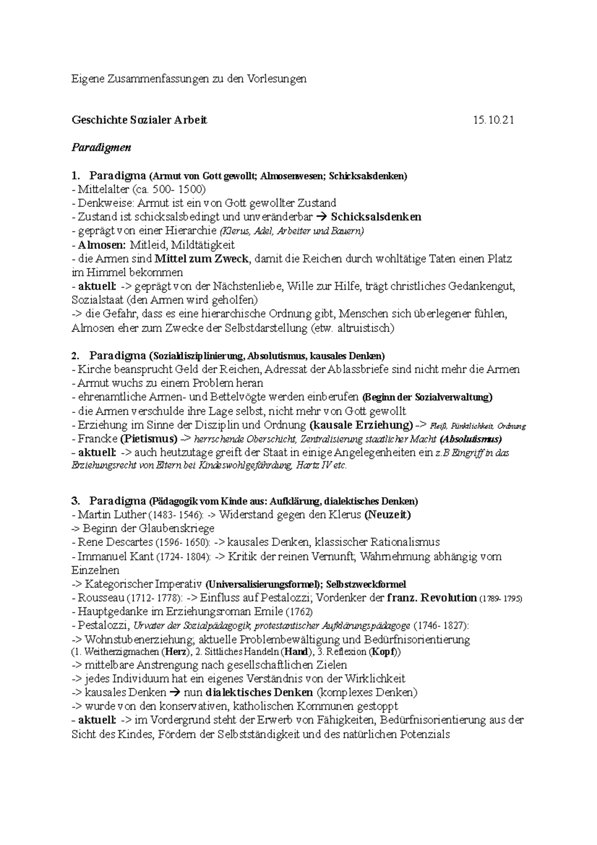 Profession Der Sozialen Arbeit Zusammenfassung bis Identitätskern - Einführung in die Disziplin und
