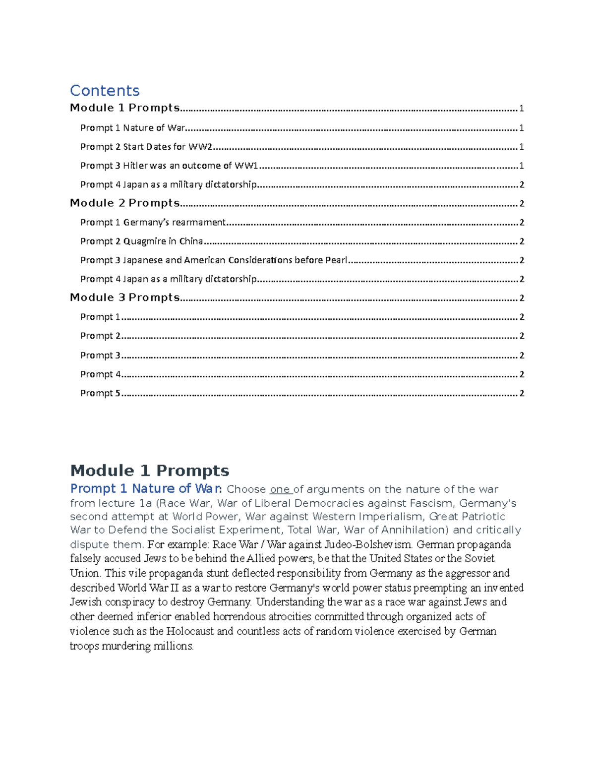 Midterm Study Guide - Contents Module 1 - Studocu