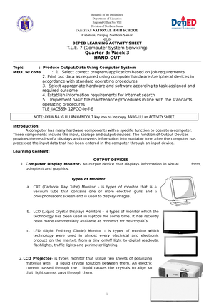 CSS 9 Curriculum Guide - NOT Technology And Livelihood Education ...