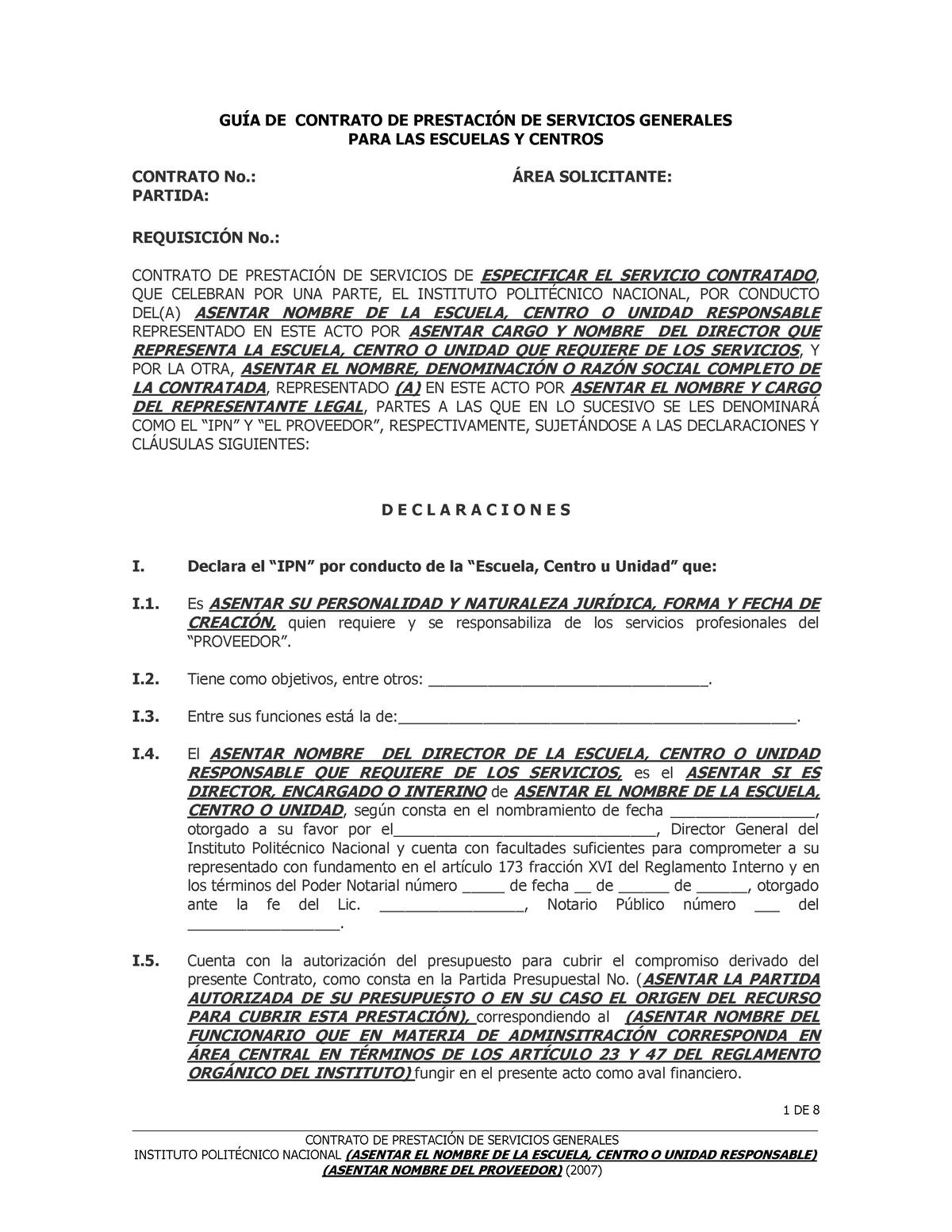 220446808 Contrato De Prestacion De Servicios Generales Docx - CONTRATO ...