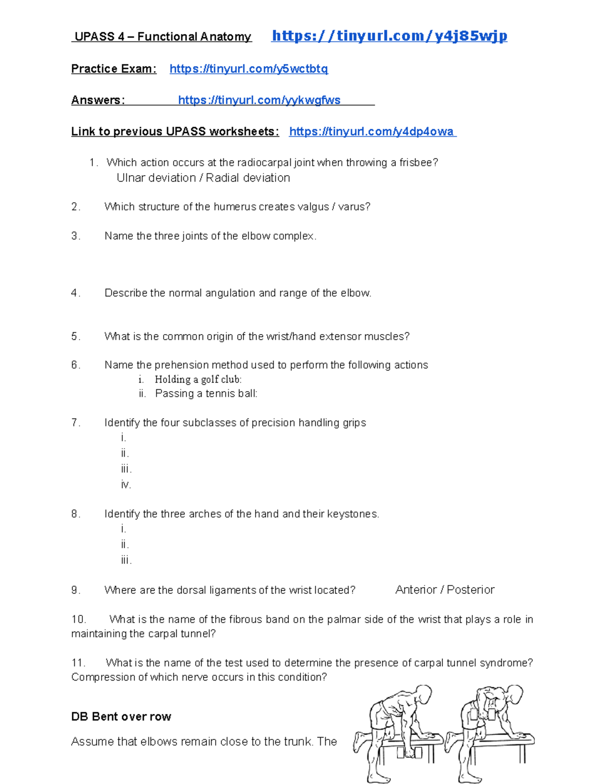 Functional Anatomy UPASS UPASS 4 Functional Anatomy tinyurl