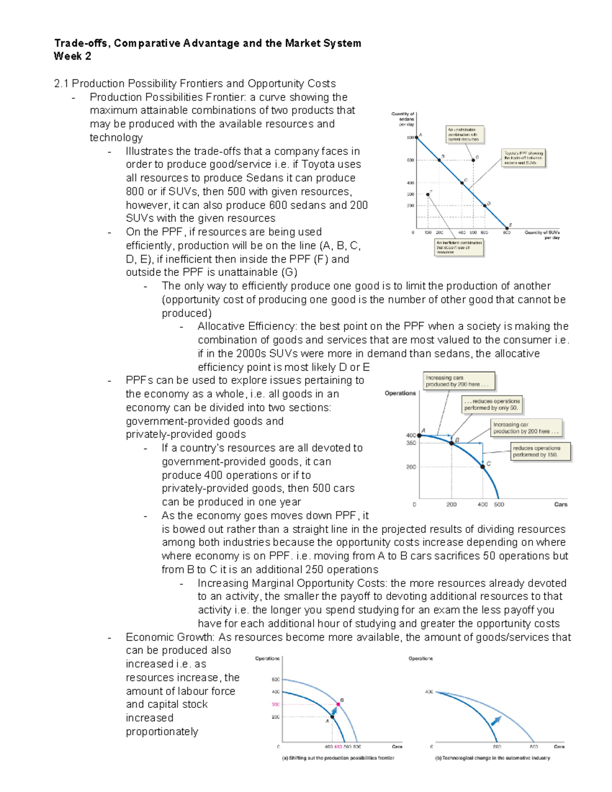Week 2 - Textbook + Modules - Trade-offs, Comparative Advantage and the ...