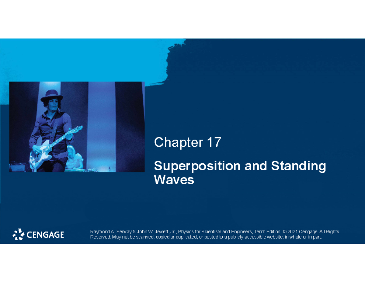 Lecture 15 - Superposition and Standing Waves Chapter 17 Raymond A ...