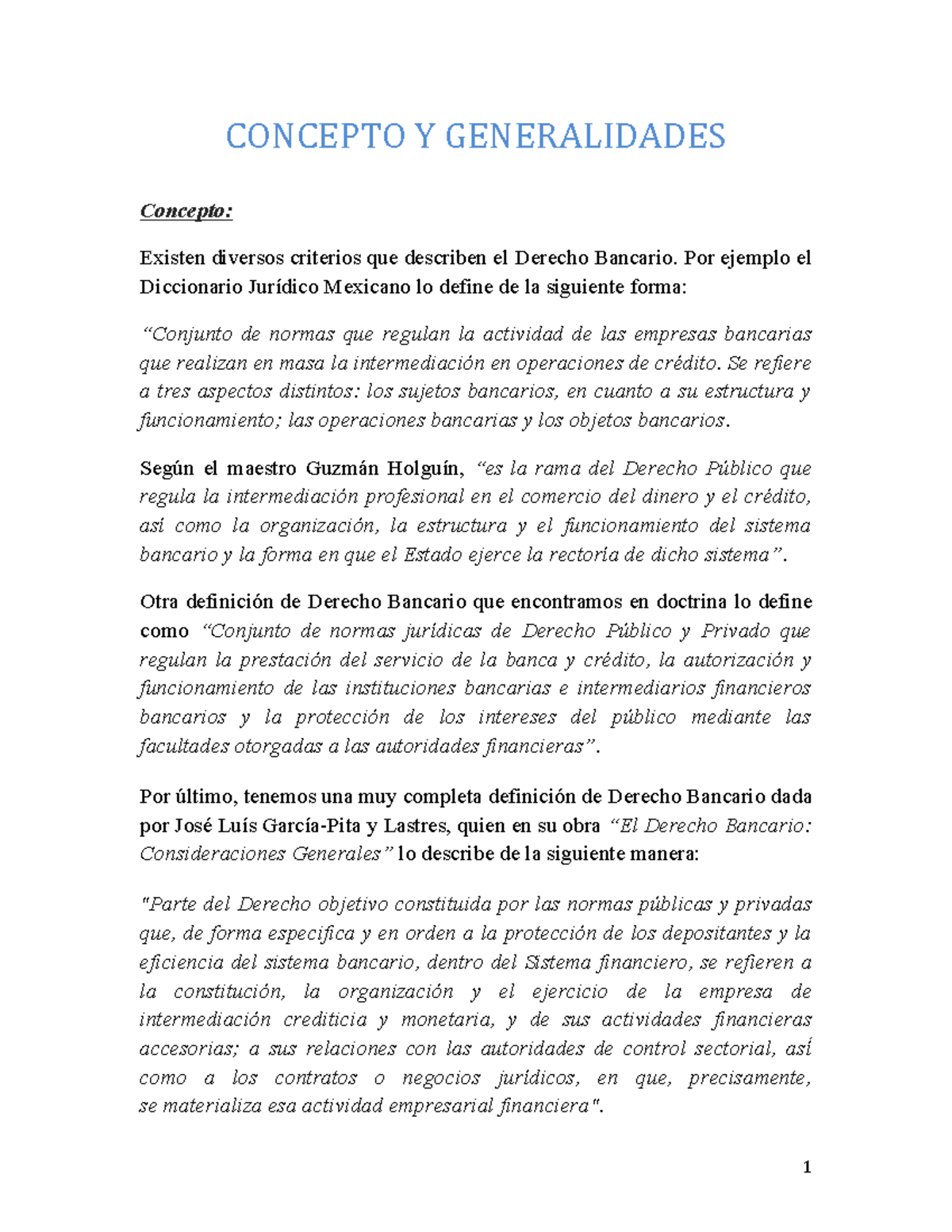 Leccion-2 - Son resúmenes de las clases. - CONCEPTO Y GENERALIDADES ...