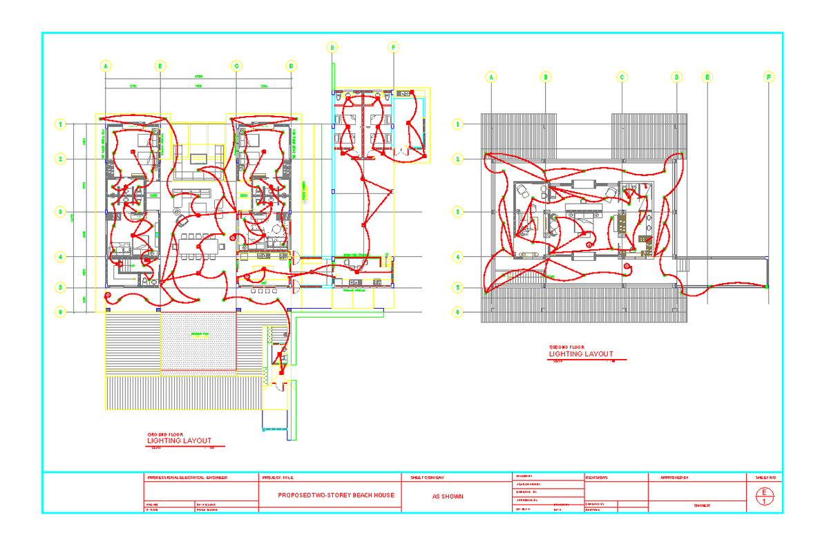 electrical system design lighting & power lay out sample - PROFESSIONAL ...
