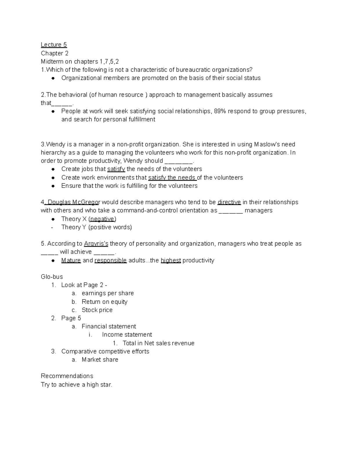 GMS lecture 5notes Globus and chapter 2 notes Lecture 5 Chapter 2