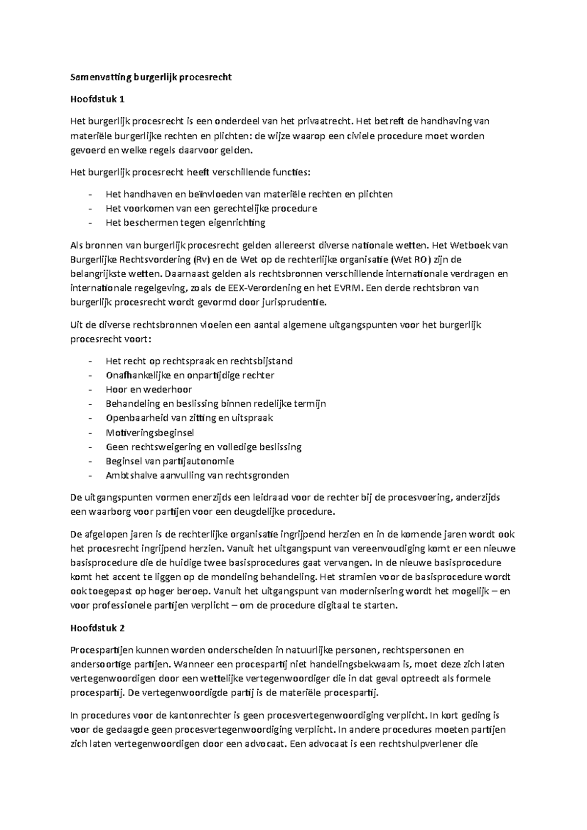 Praktisch Burgerlijk Procesrecht Samenvatting Burgerlijk Procesrech1 Samenvatting Burgerlijk