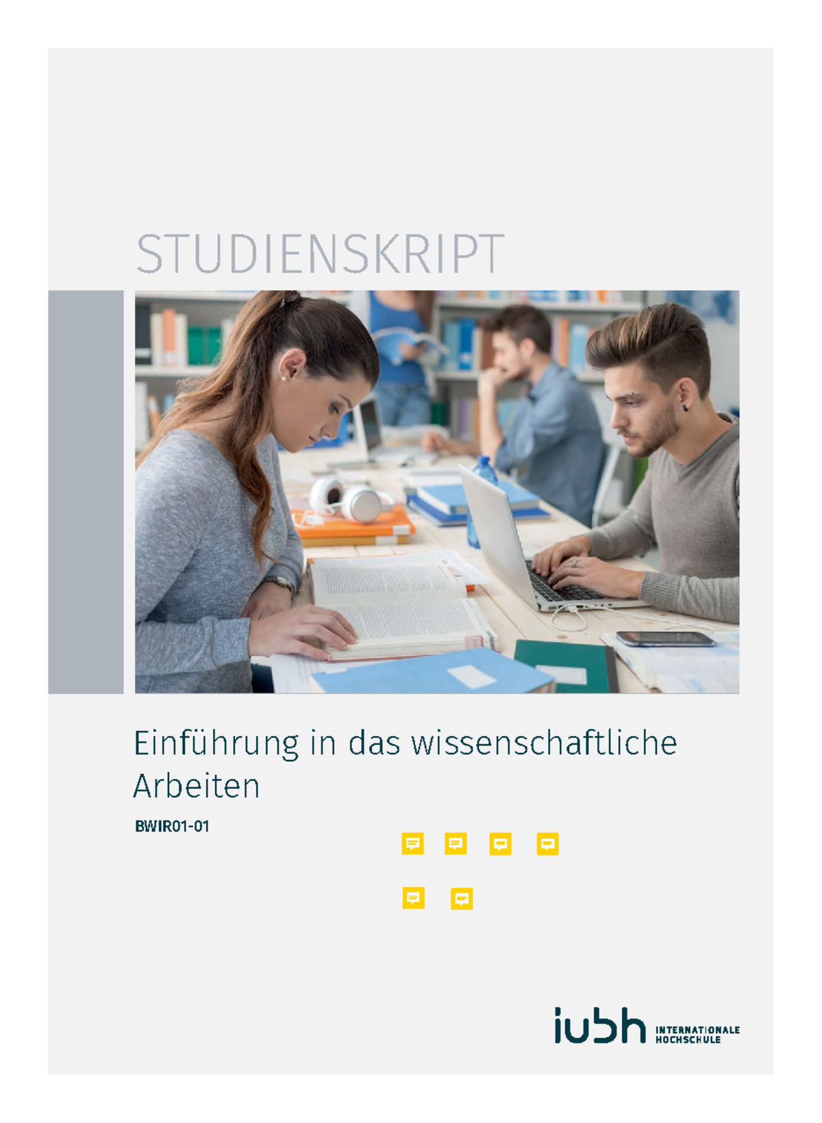 Einführung In Das Wissenschaftliche Arbeiten Iu Einführung in das Wissenschaftliche Arbeiten Skript - STUDIENSKRIPT