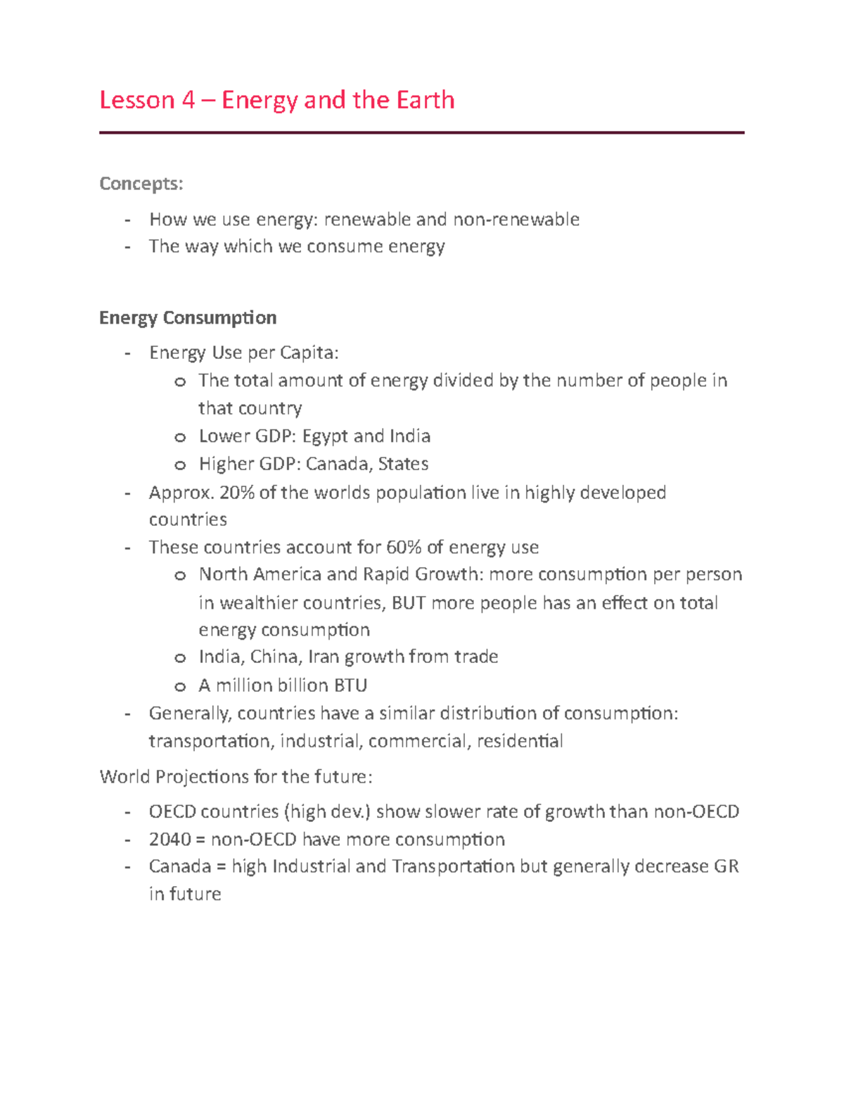 Lesson 4 Thermodynamics - Lesson 4 – Energy And The Earth Concepts ...