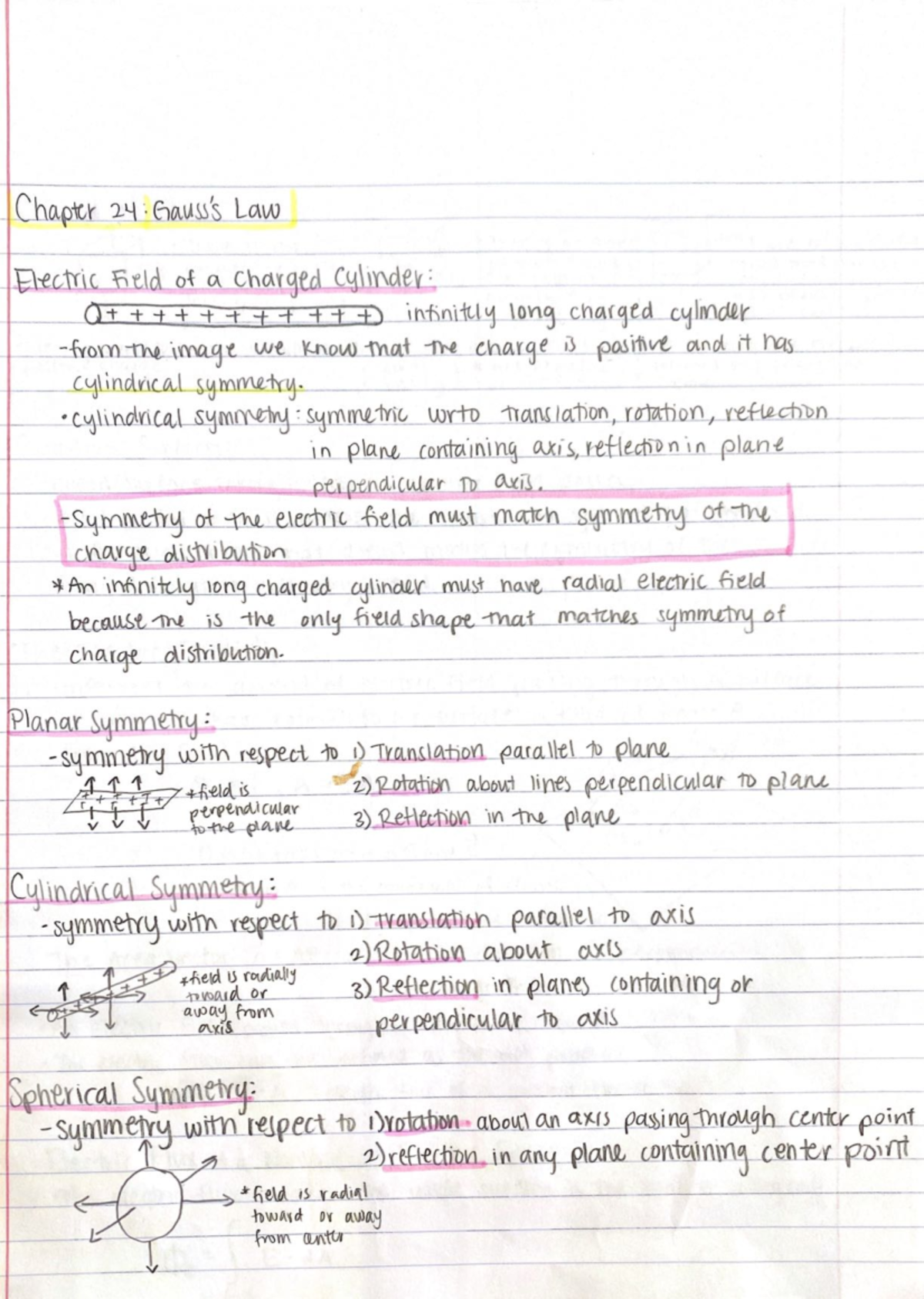 Gauss’s Law - Lecture notes that explain and define Gauss's Law ...