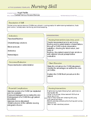 Airway management Skills Template ACTIVE LEARNING TEMPLATES