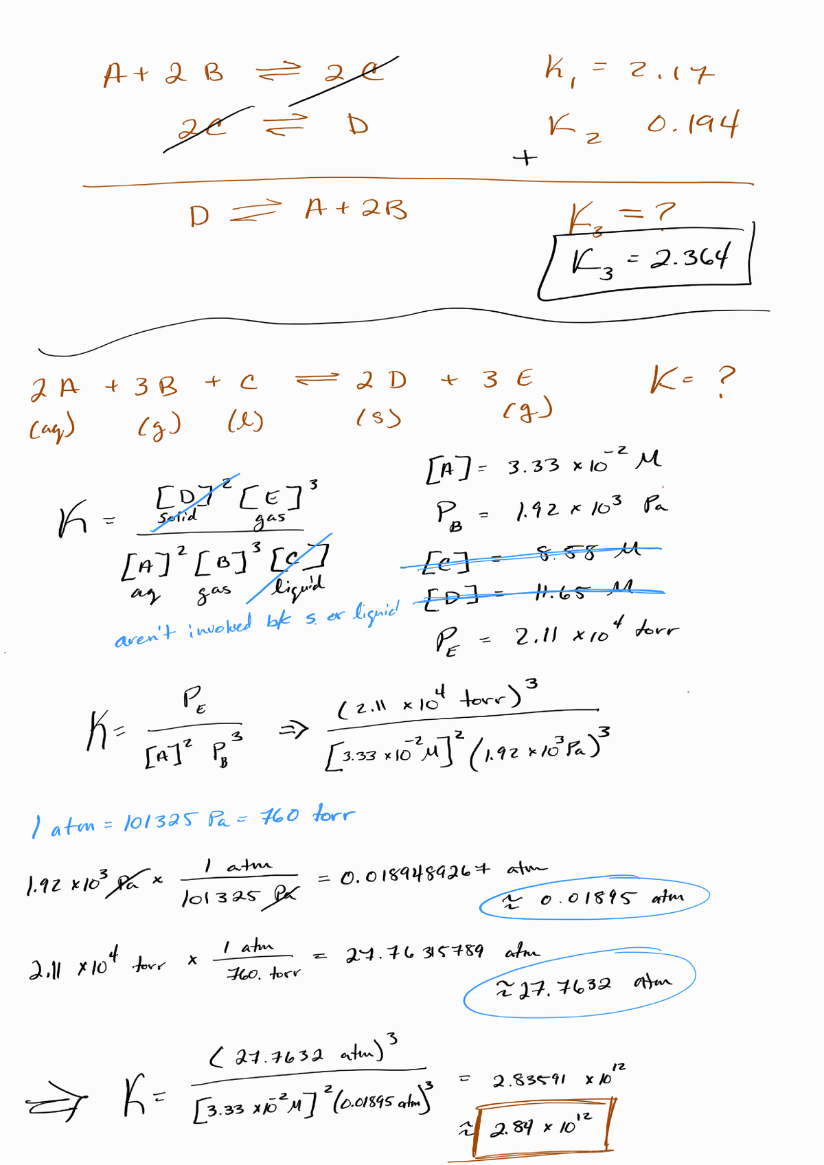 Chapter 6 Chemical Equilibrium - CHM 3120C - Studocu