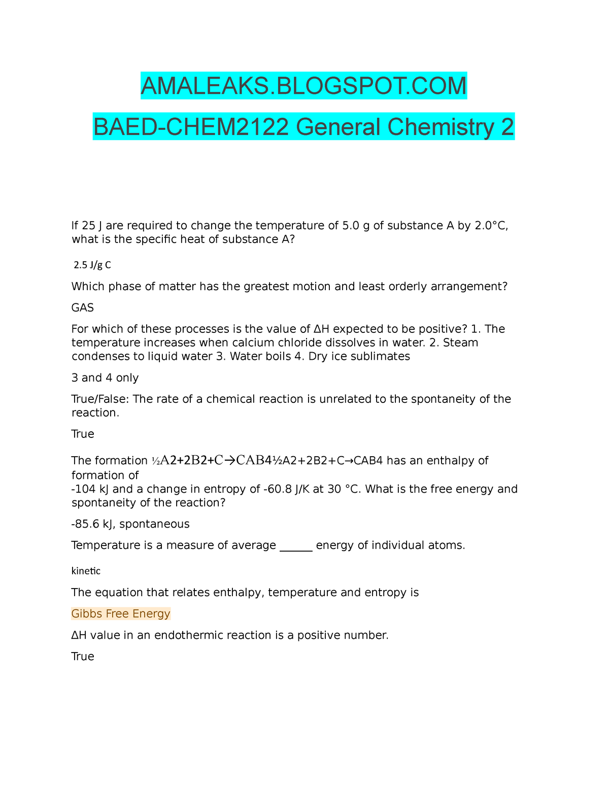 [ Amaleaks. Blogspot.COM] BAED-CHEM2122 General Chemistry 2 - AMALEAKS ...