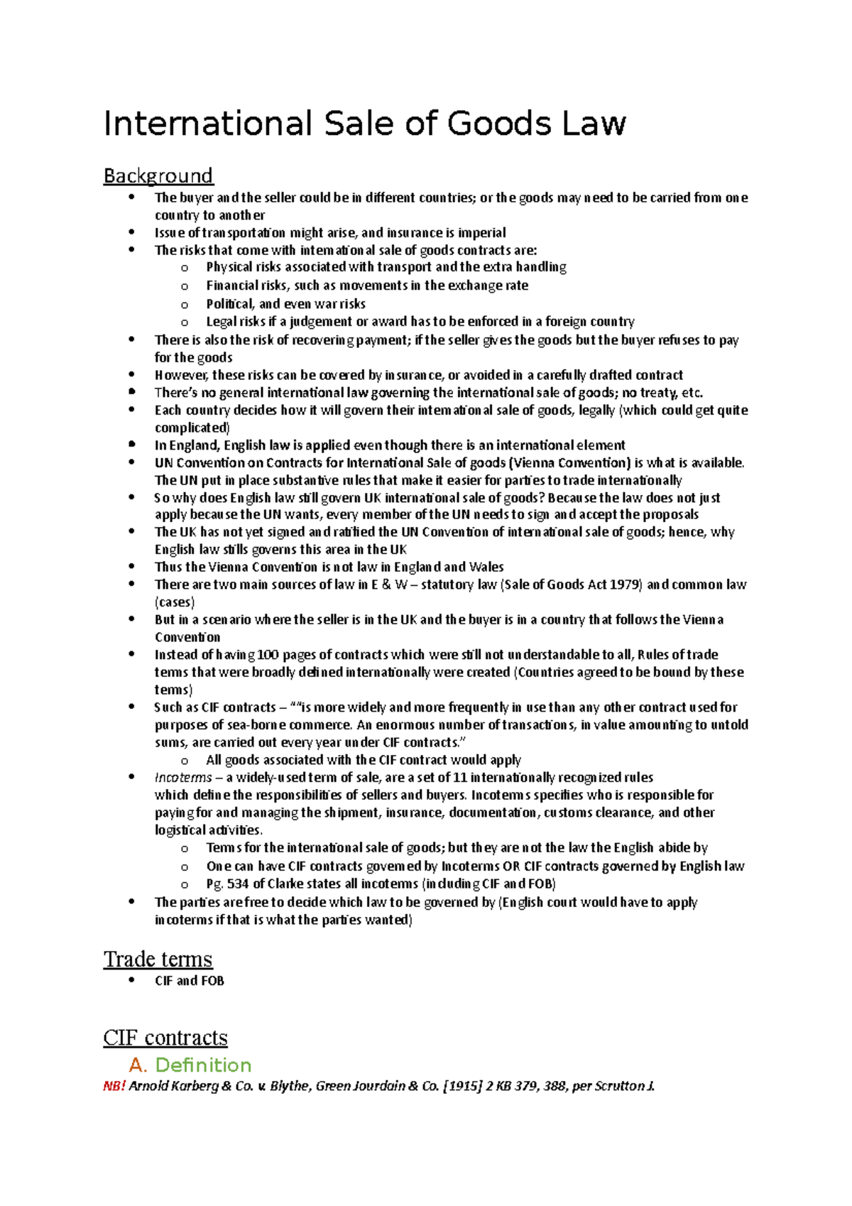 8. International Sale of Goods Law - International Sale of Goods Law ...
