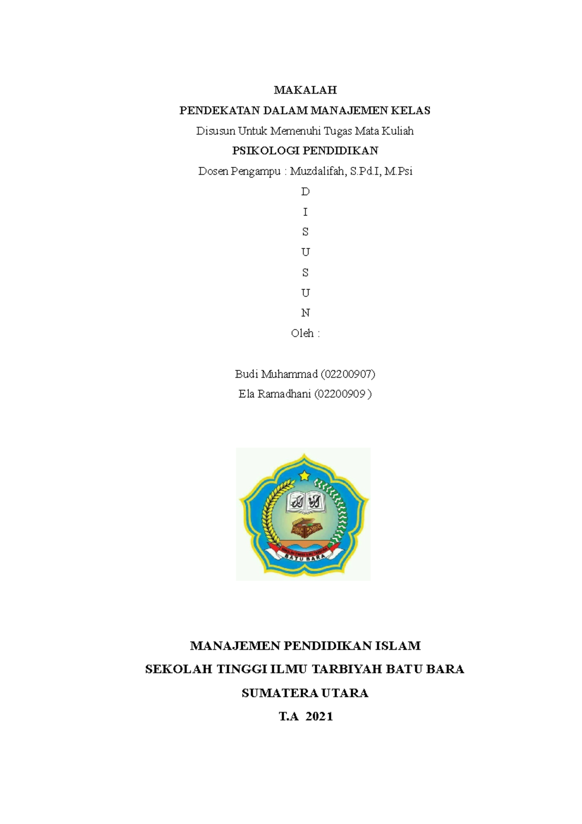 Makalah Teori Teori Belajar DAN Pembelajaran - MAKALAH PENDEKATAN DALAM ...