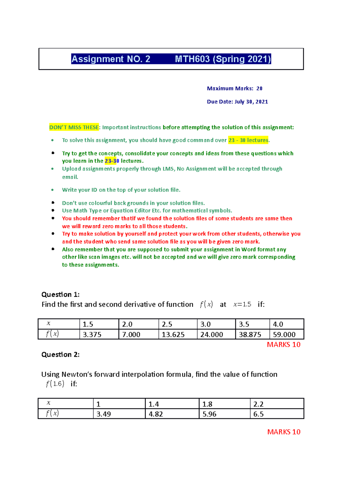 mth302 assignment solution 2023 pdf