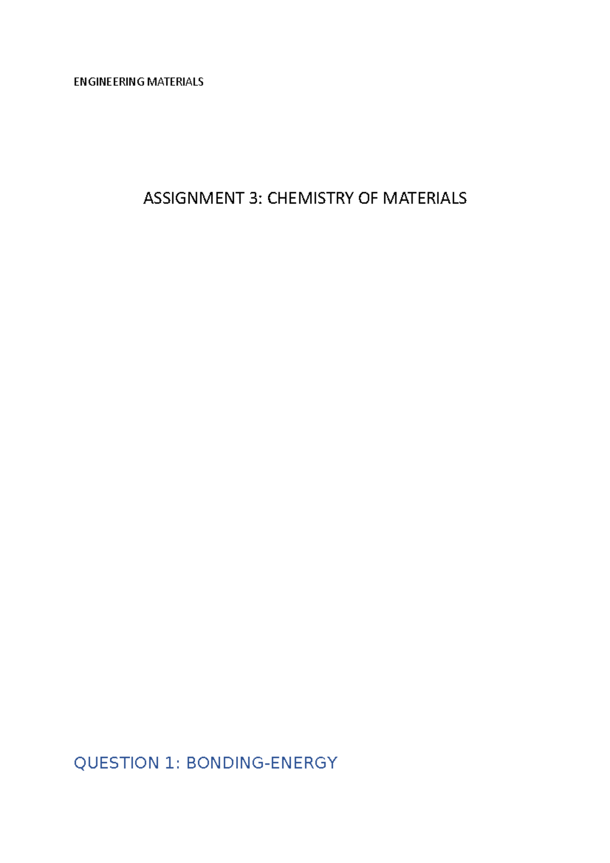 engineering materials assignment pdf