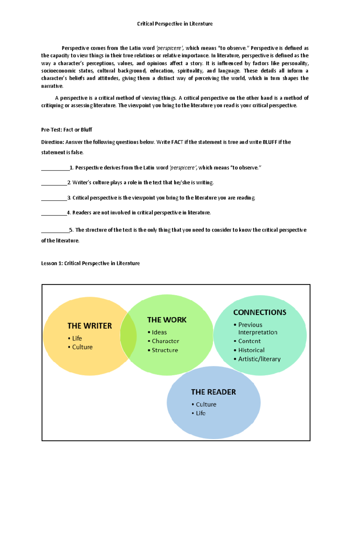 21ST- Century- Handouts - Critical Perspective in Literature ...