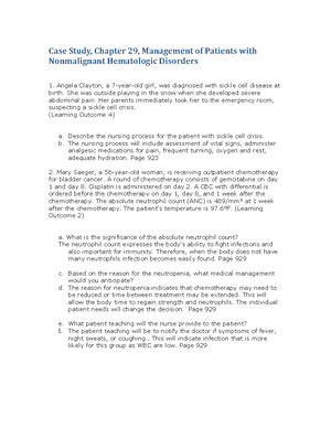 Hinkle 15e CS (16) - Case - Case Study, Chapter 29, Management Of ...