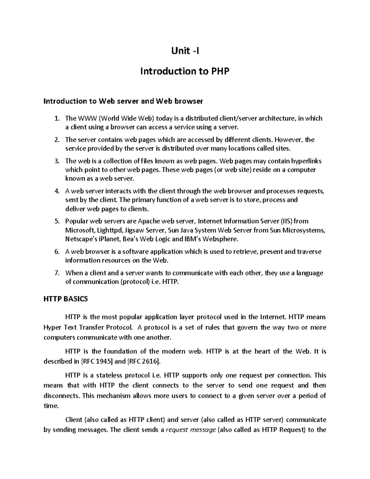 Bsc Computer Science 2 Year Subjects