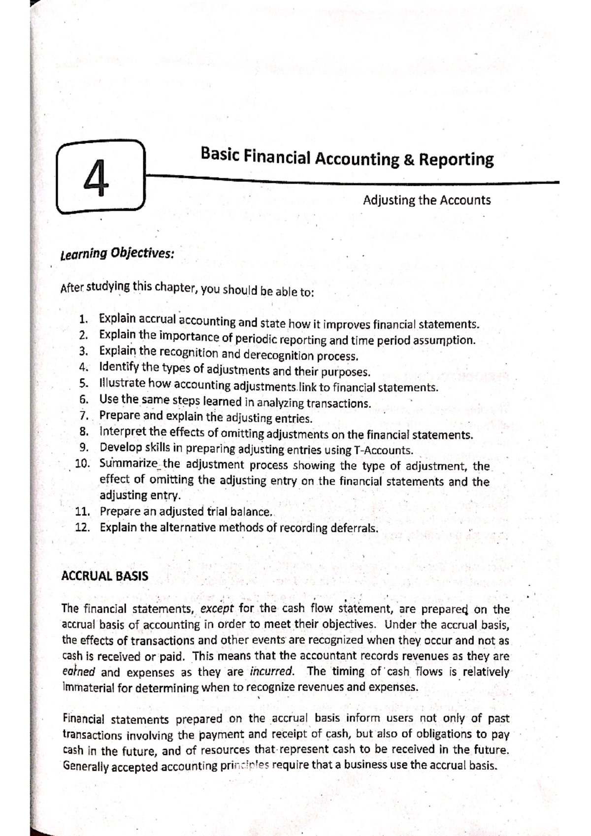 ACCY 101 Chapter 4csac - Intermediate Accounting - Studocu