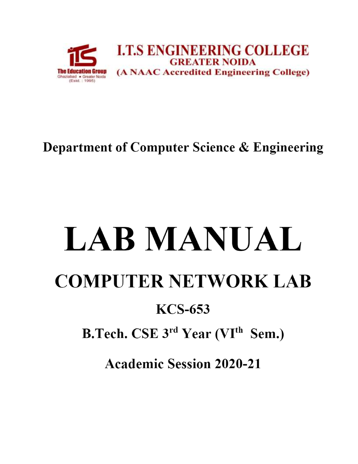 CN LAB Manual New - B.tech - AKTU - Studocu