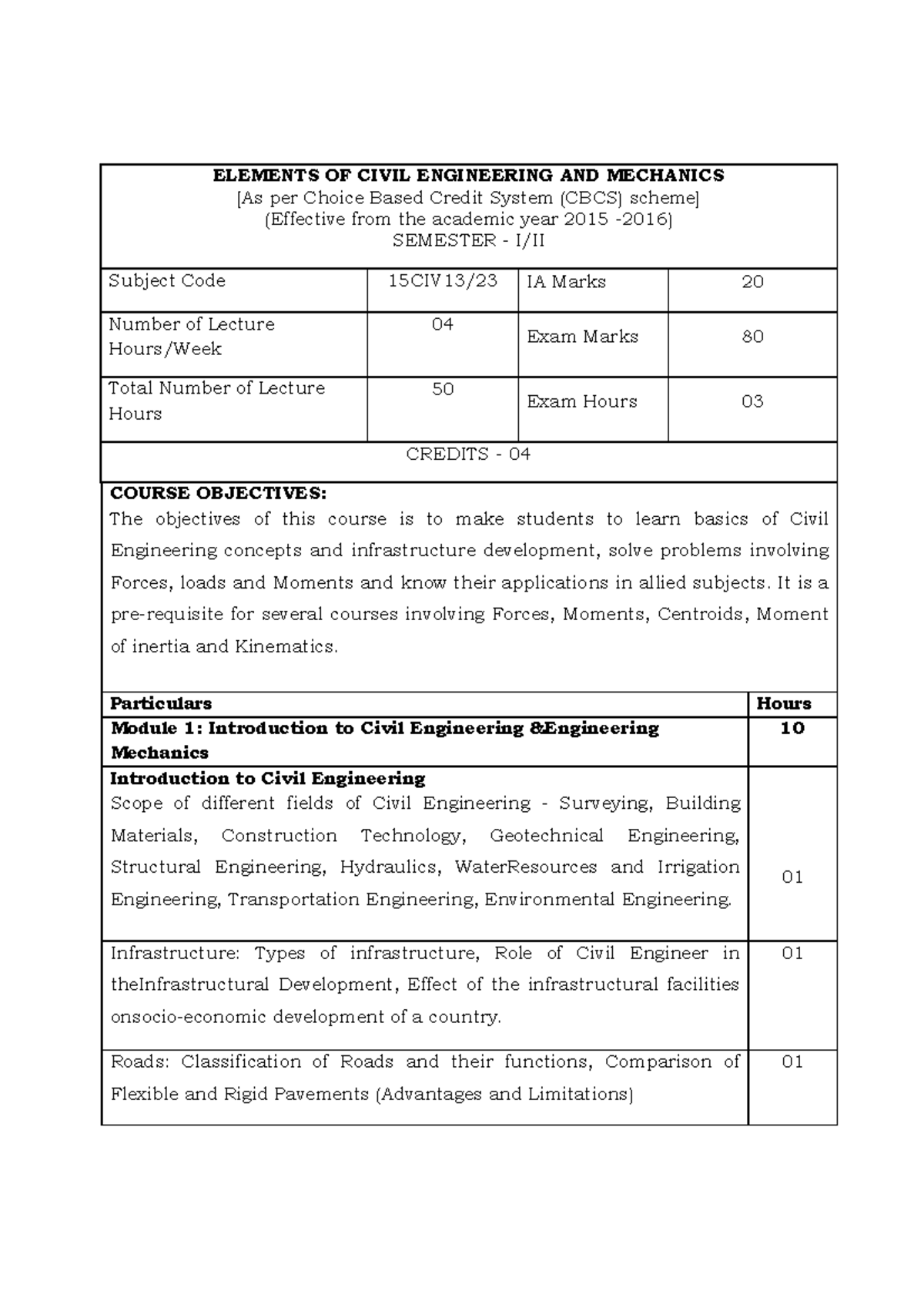Elements OF Civil Engineering AND Mechanics 15 - - Studocu