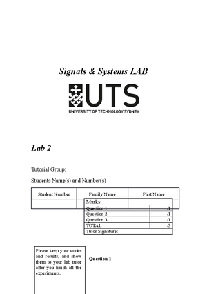 Lecture 1 - Intro To Signals - Lecture 1: Introduction To Signals 27 ...