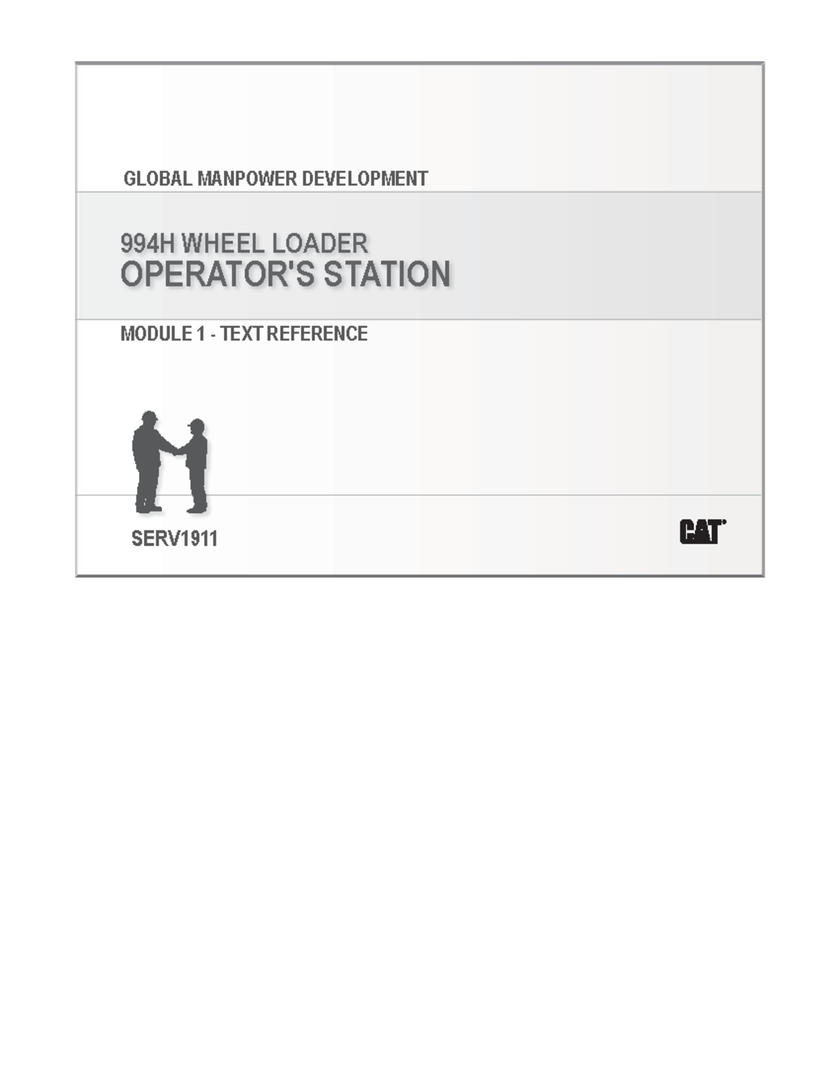 994HWL M01 Op Stat EN SLD - Mecánica Caterpillar - Global Manpower ...