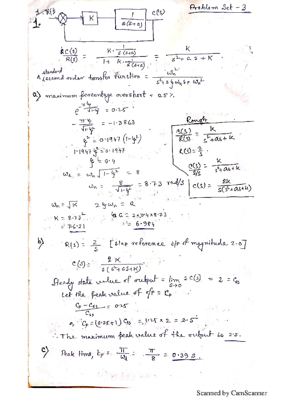 Solution Problem Set 3 - Control System Engineering - Studocu