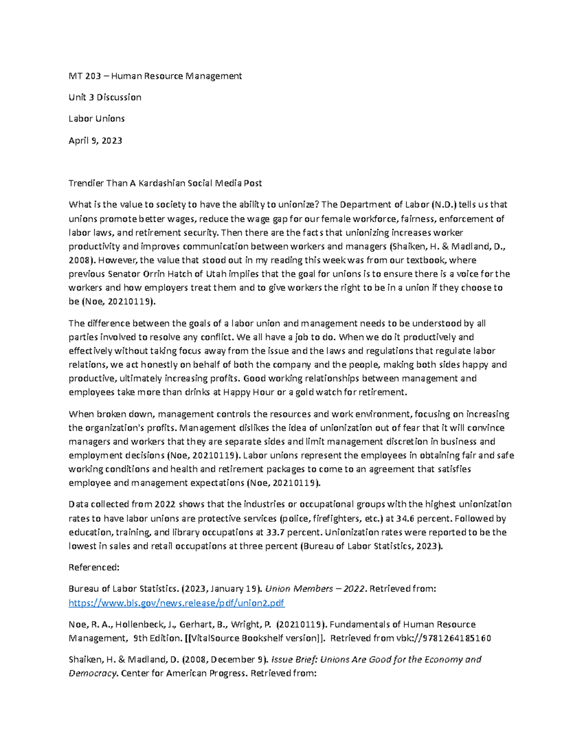 Unit 3 Discussion - MT203 - Purdue Global - Studocu
