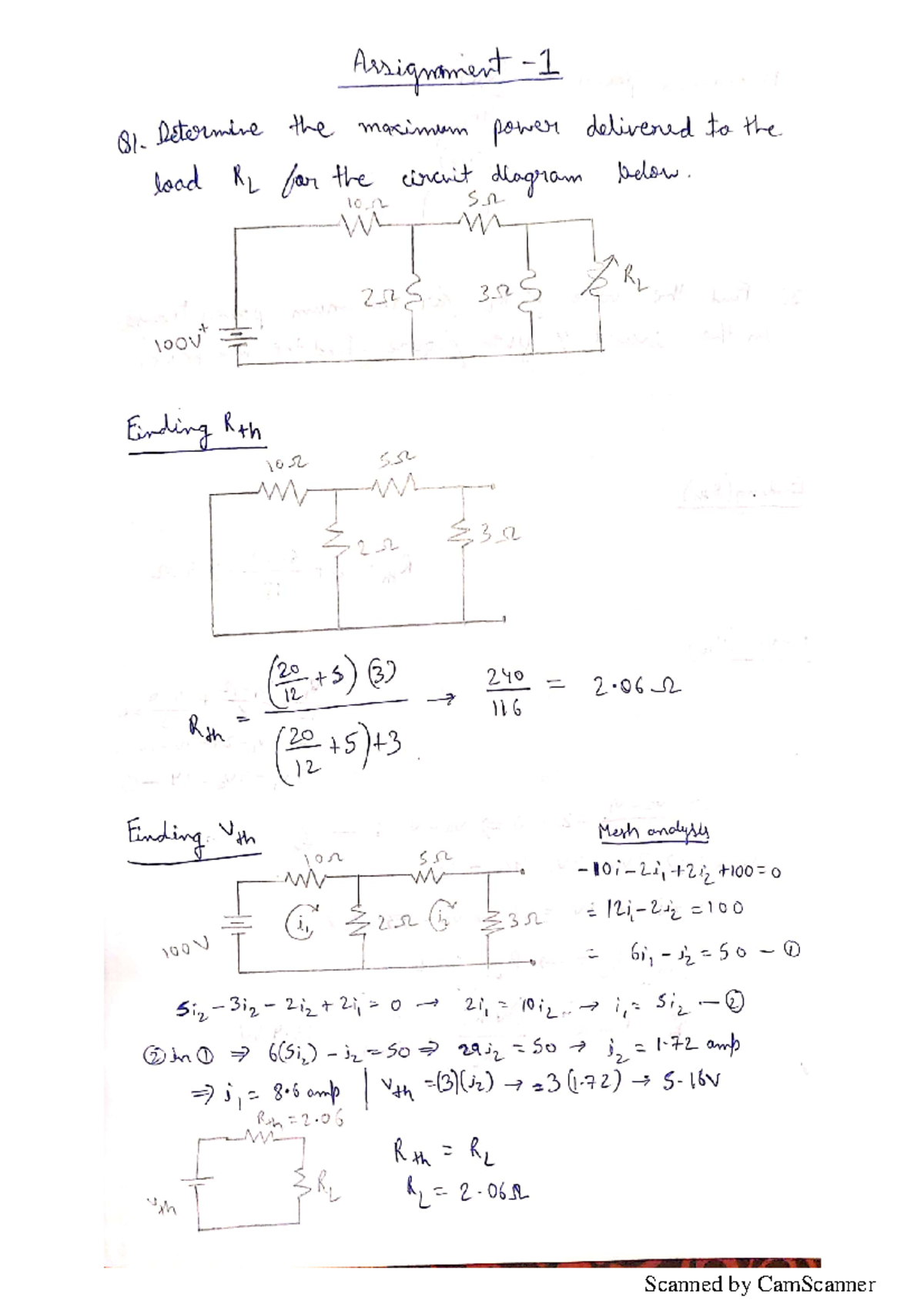 Electrical DA1 Answers - EE 4400 - Studocu
