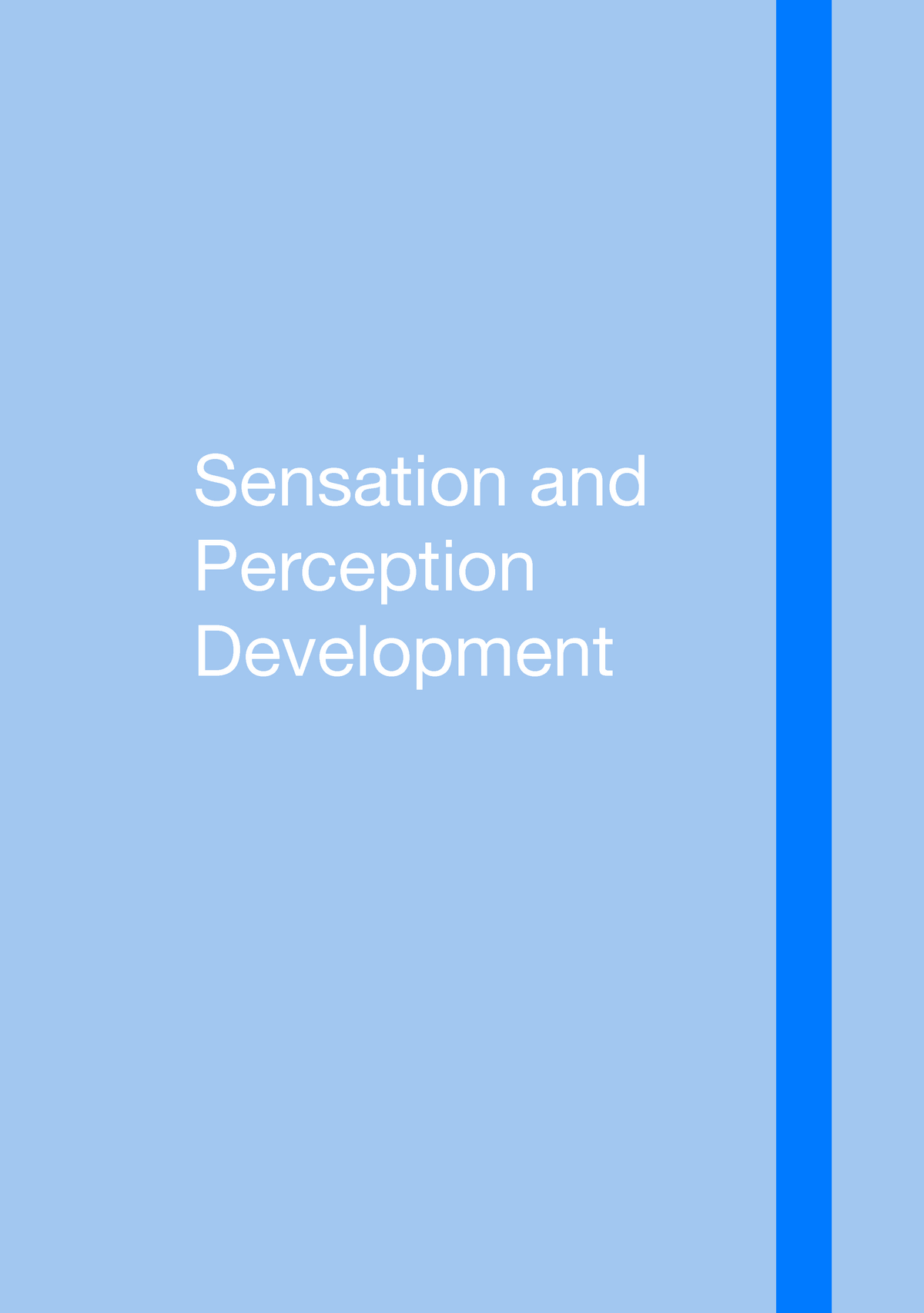 Sensation And Perception - Sensation And Perception Development Low ...