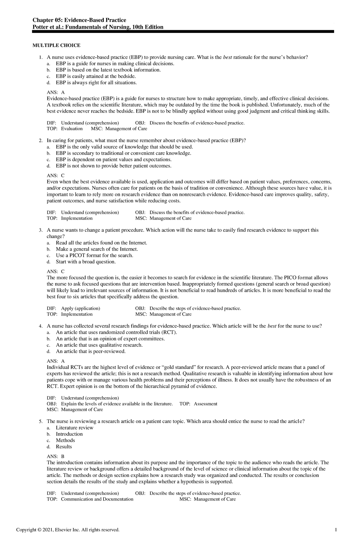 Exam View - Chapter 05 - its very useful fo fundamentals - Chapter 05 ...