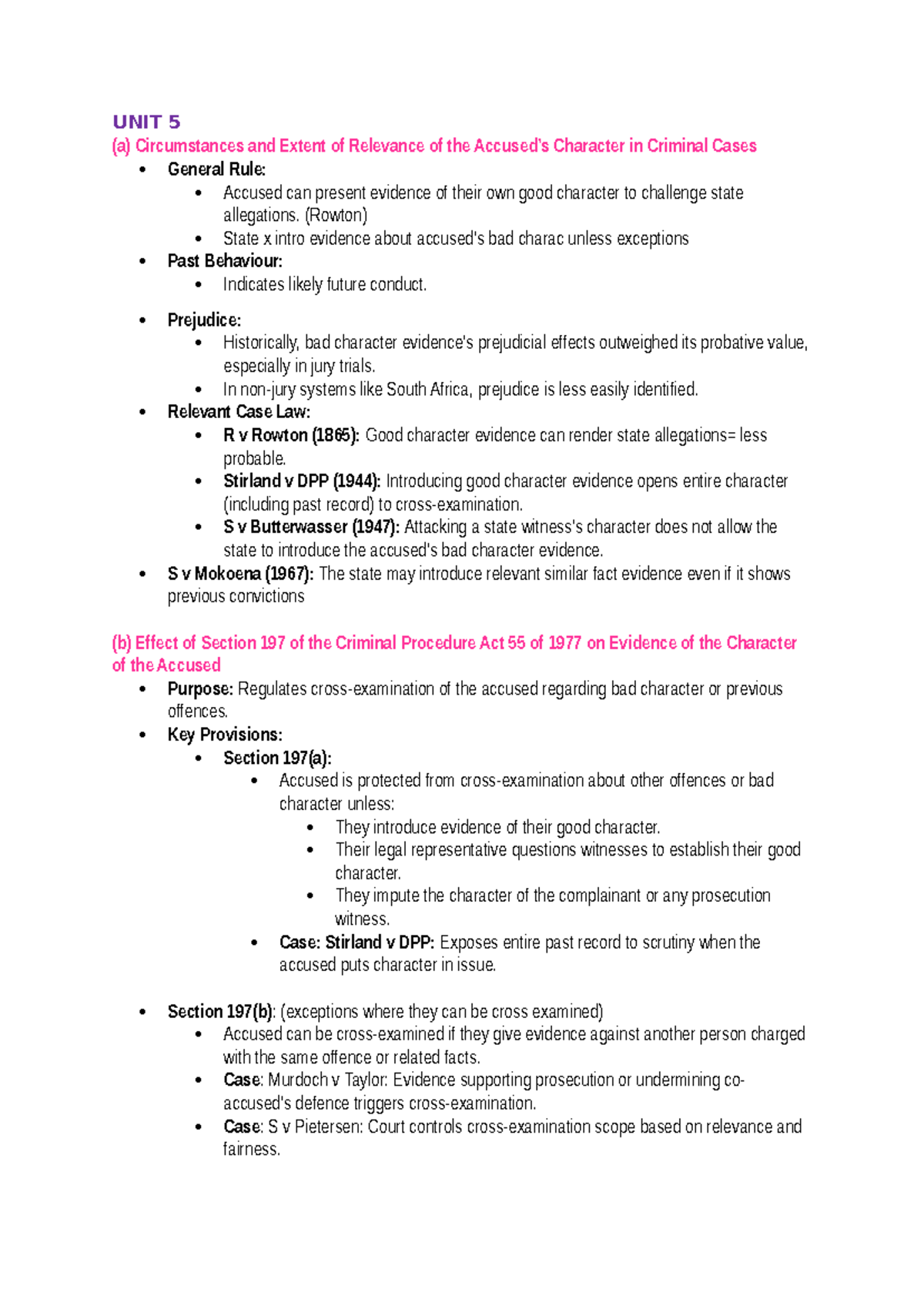 Final unit 5 and 6 mem - Best notes international constitutional law ...