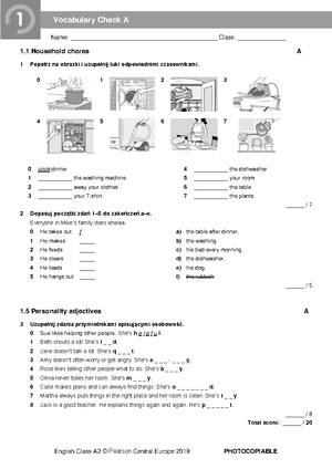 EC A2 Tests - Unit 2 Answer Key and Script - English Class A2 Unit 2 ...