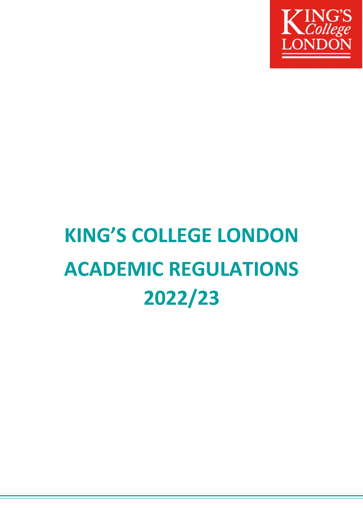 king's college london phd regulations