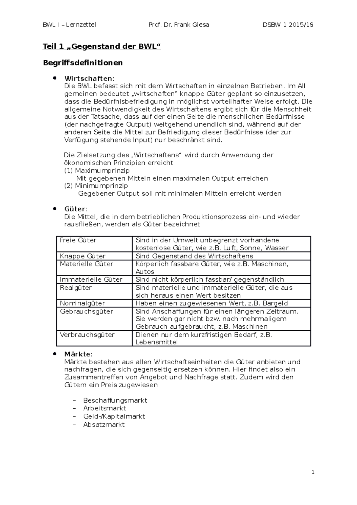 BWL Lernzettel - Wintersemester 2015/16, Dualer Studiengang B.A ...