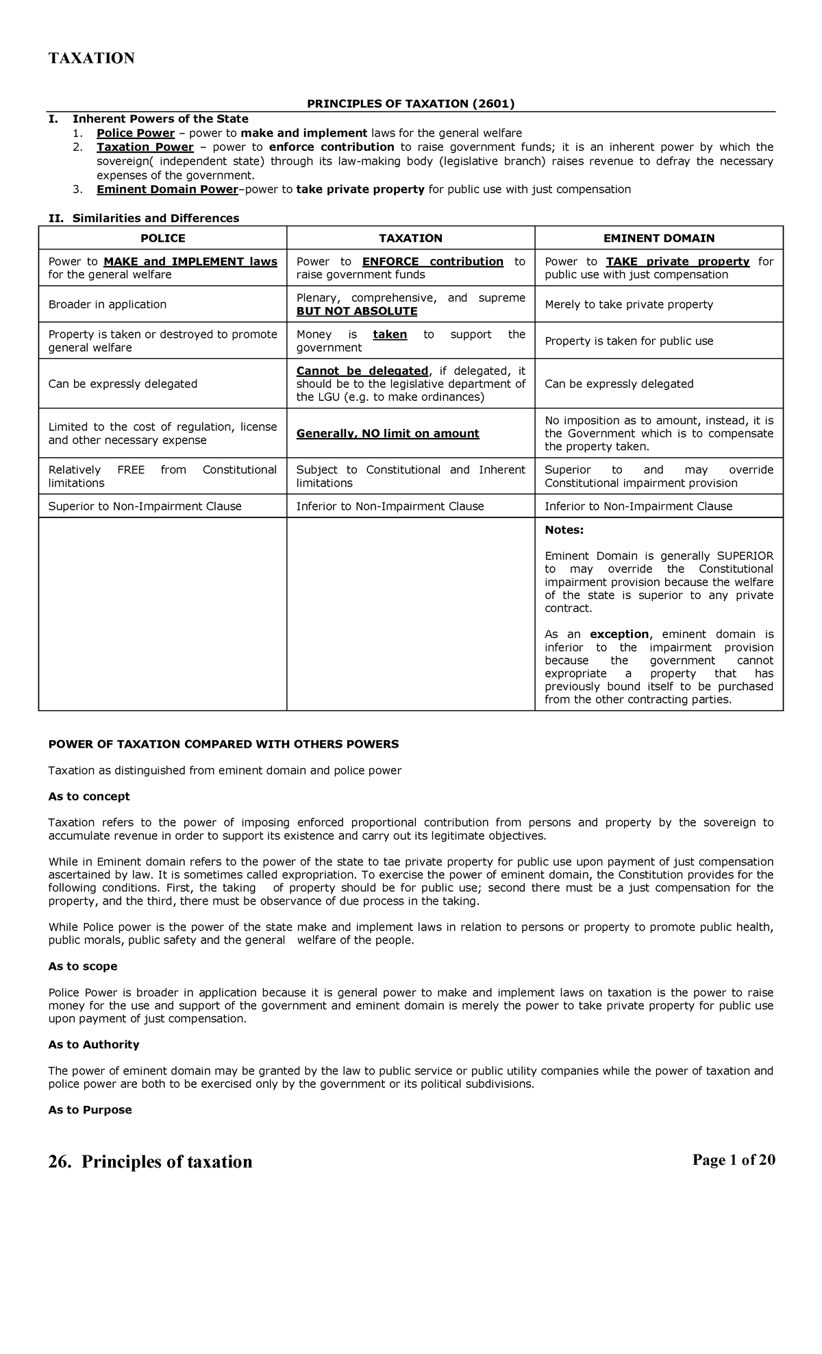 Definition Benefits Received Principle Of Taxation