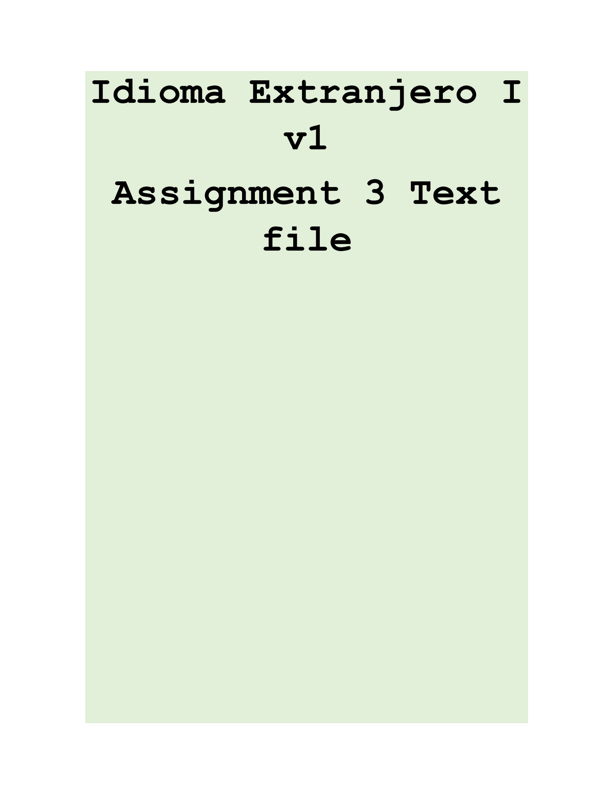 idioma extranjero 3 assignment 2 text file