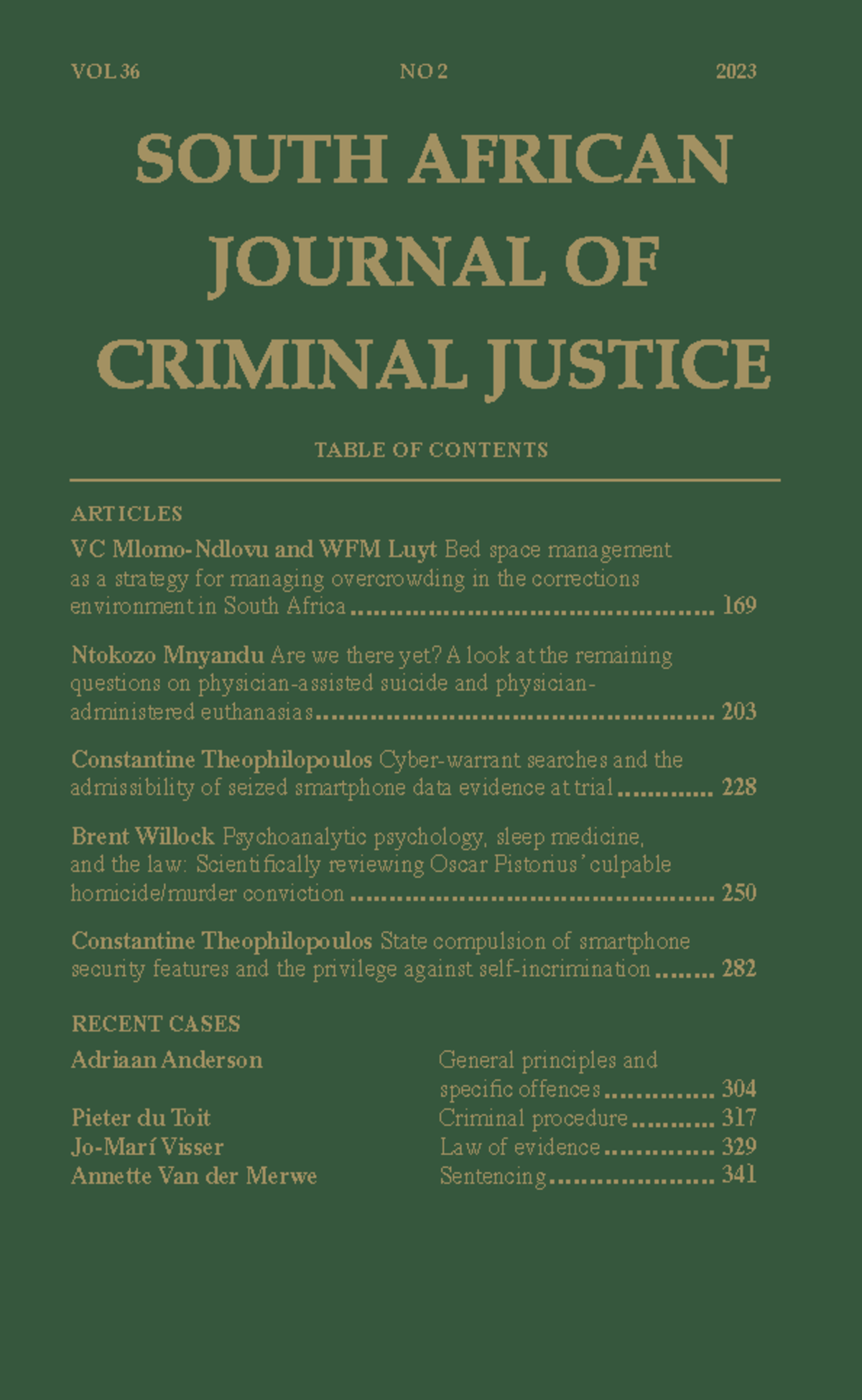 Article 2 - Mnyandu - SACJ Part 2 2023 - VOL 36 NO 2 2023 ARTICLES VC ...