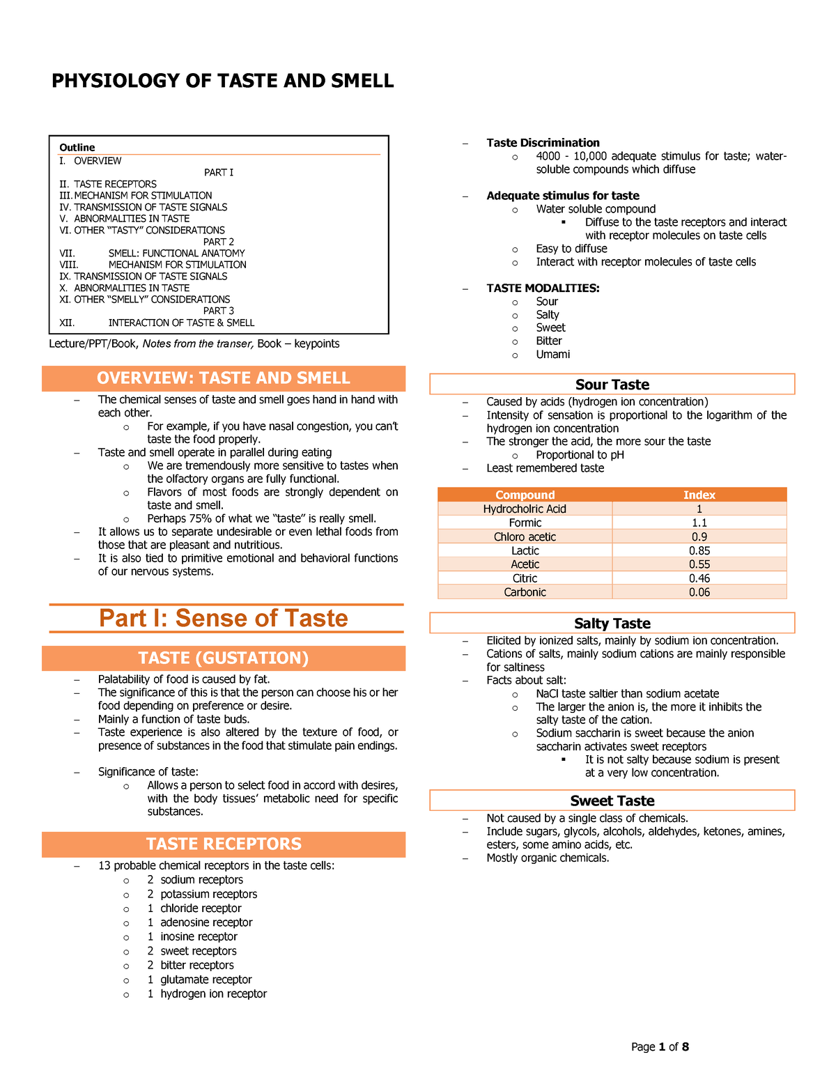 Taste Testing Methods Ppt