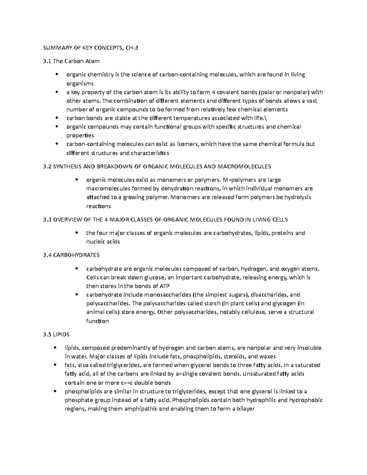 summary-of-key-concepts-summary-of-key-concepts-ch-3-the-carbon