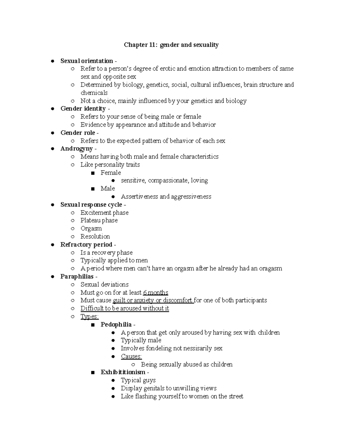 Health Communities - Lecture notes 43-44 - Chapter 11: gender and ...