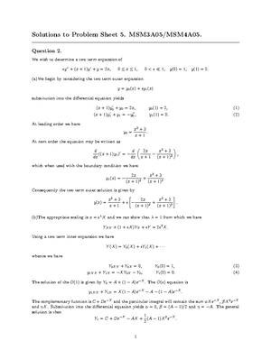 Assessed Example Sheet 02 - Solutions - Solutions Assessed Example ...