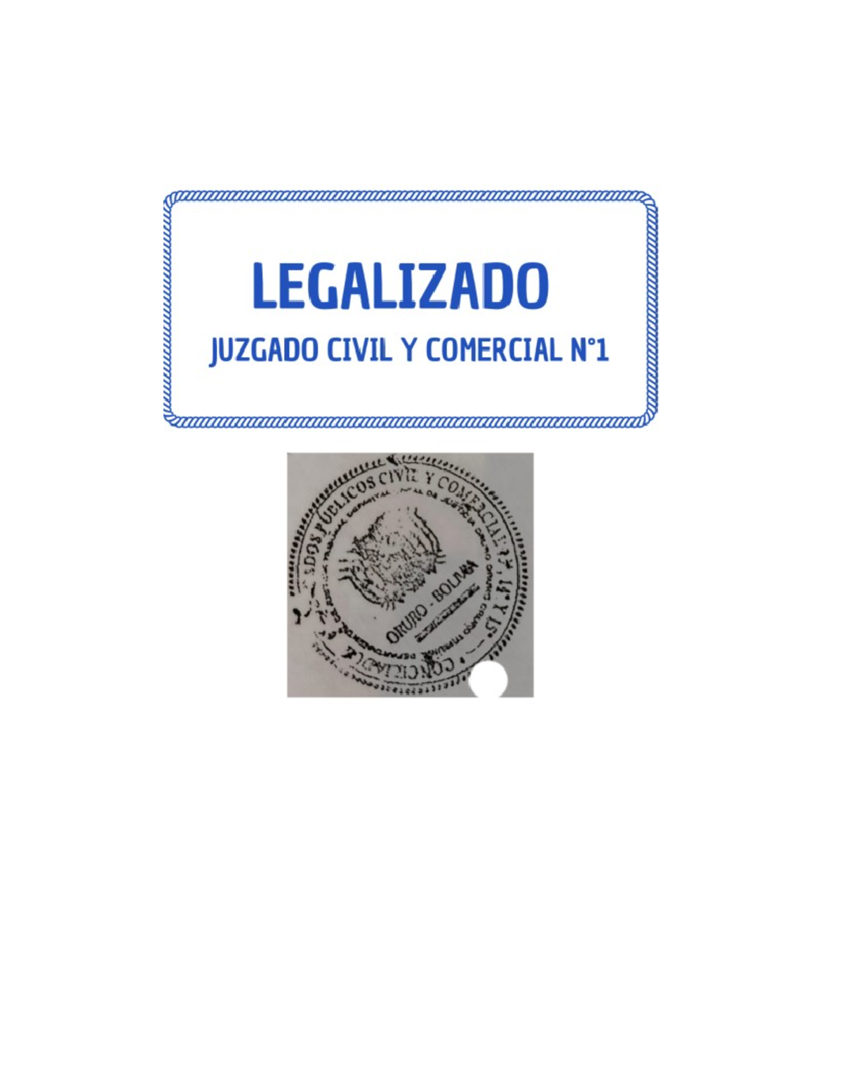 Sellos de legalizacion - Derecho Inmobiliario - LEGALIZADO JUZGADO ...